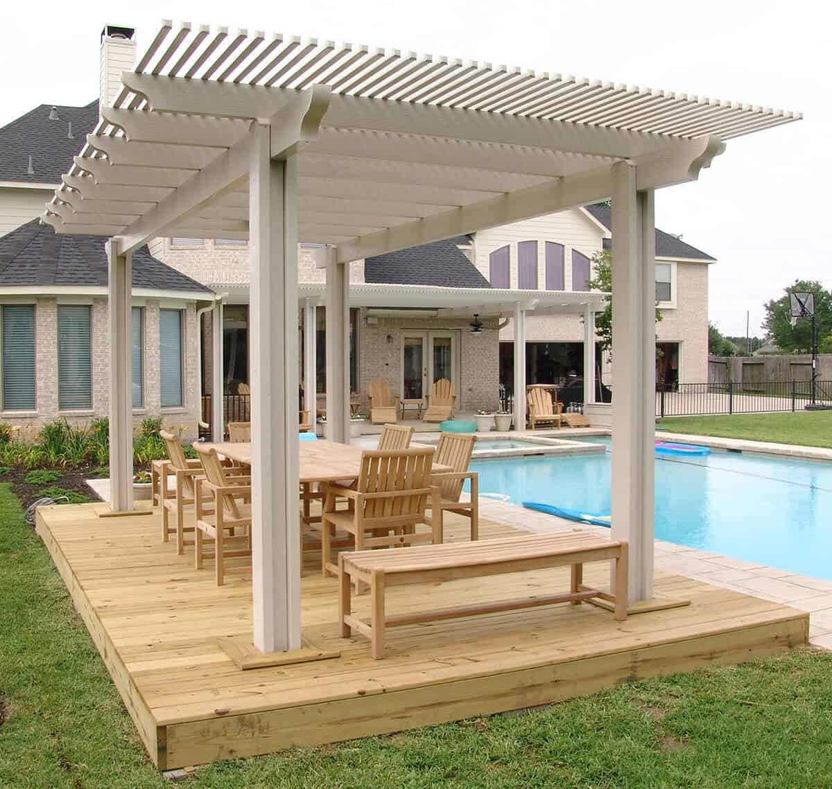 Pacific Picnic Wooden Pergola Setting