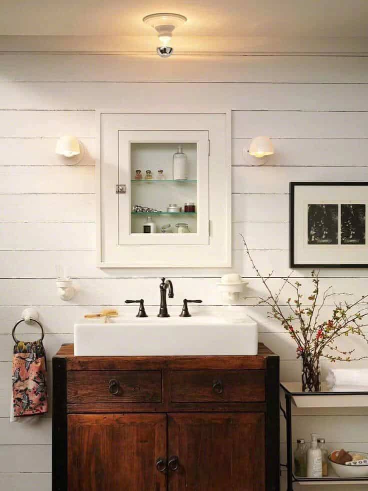 Recessed Storage Cabinet and Farm Sink