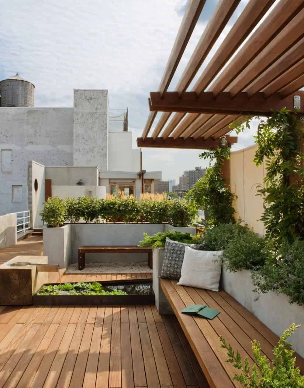 Urban Escape Rooftop Pergola