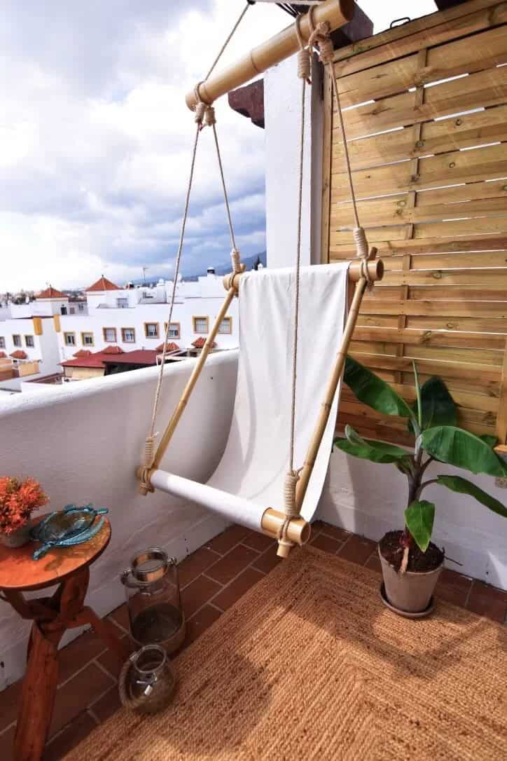 Indulge in this Personal Bamboo Hammock Swing