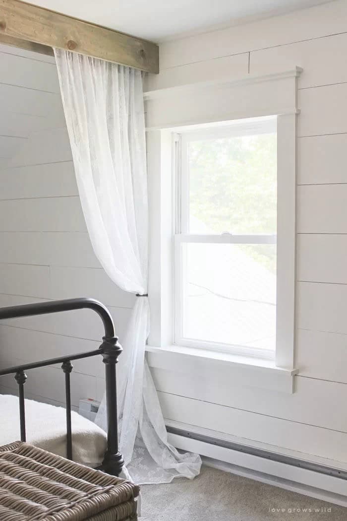 Pretty, Rustic Curtain Guest Room Divider