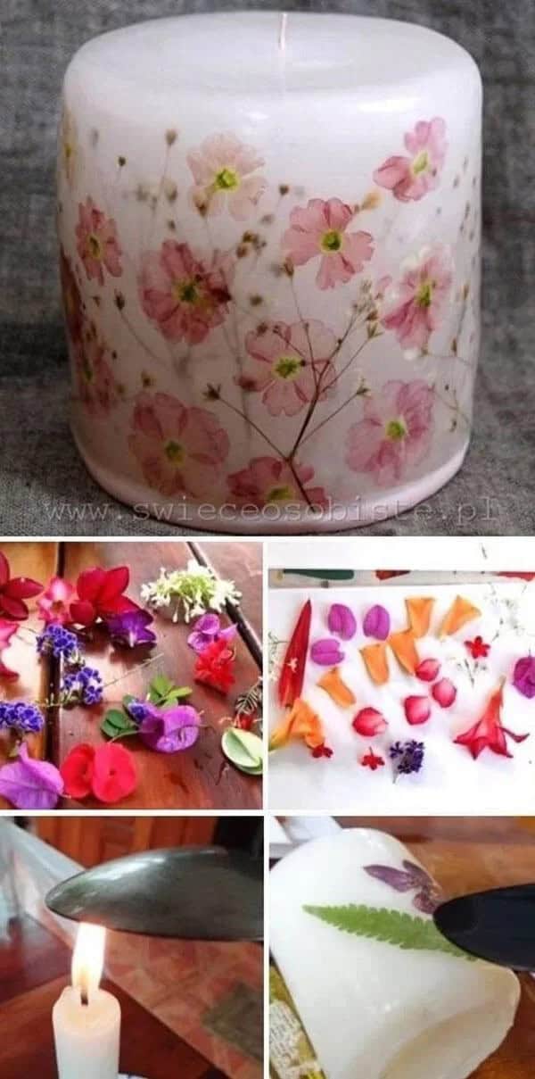 Delicate Floral Designs Enhance Any Candle