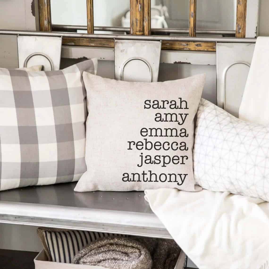 Put Everyone’s Name on This Throw Pillow Case