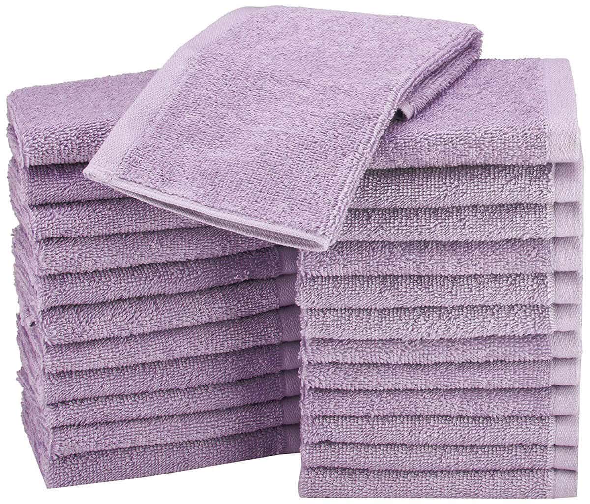 24 Pack of Washcloths by AmazonBasics