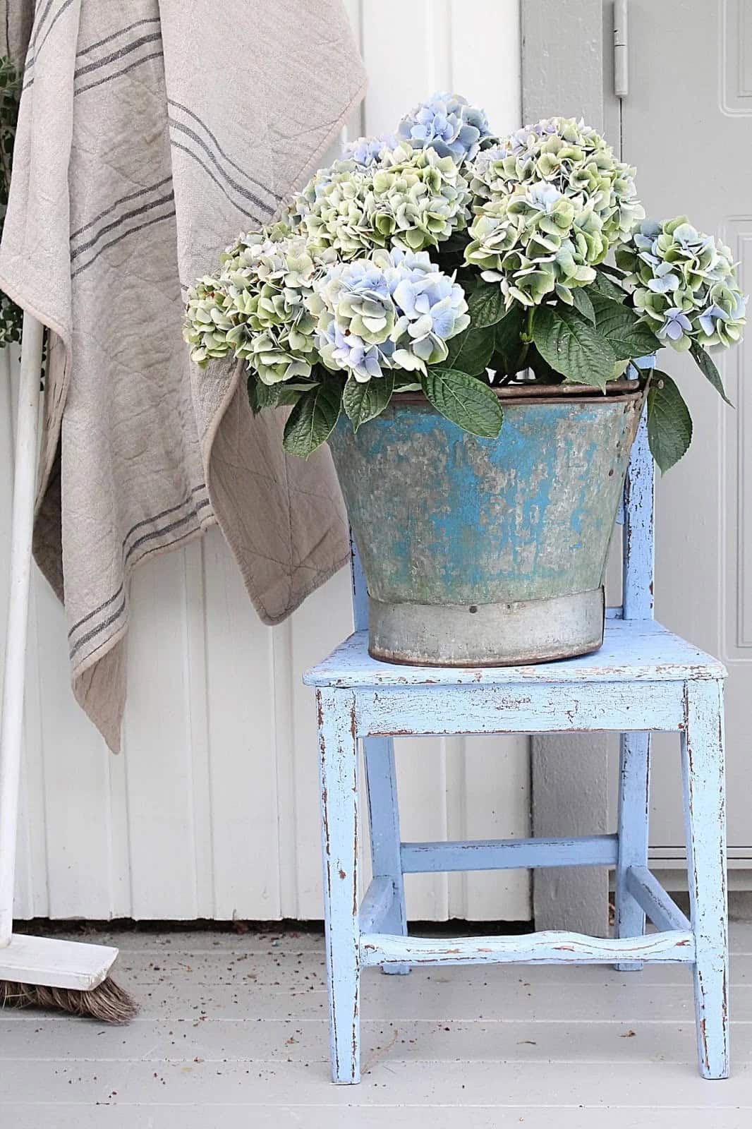 Galvanized Bucket Planter