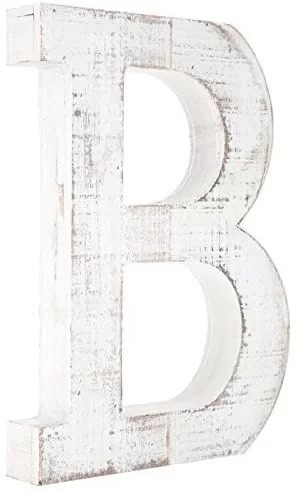 Great Distressed Standing Monogram Letter