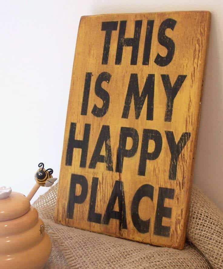 Rustic Wood Sign Idea with Inspirational Quote