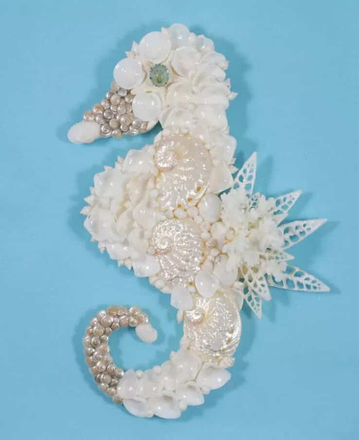 Seahorse Seashell Coral Wall Art