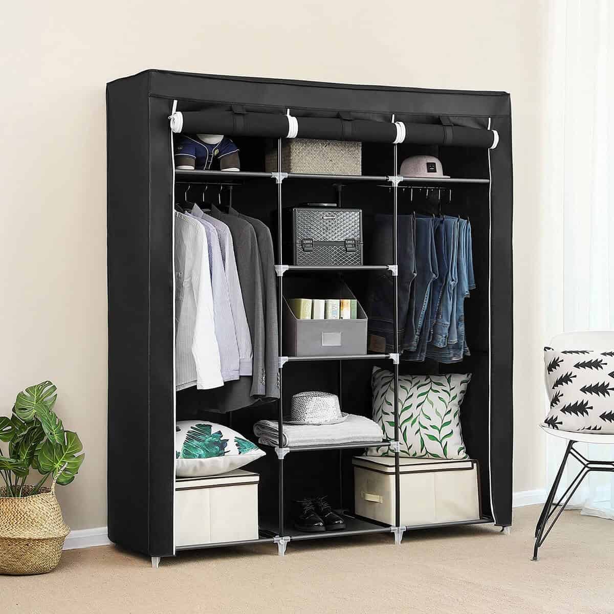 Dark Canvas Pop-Up Closet