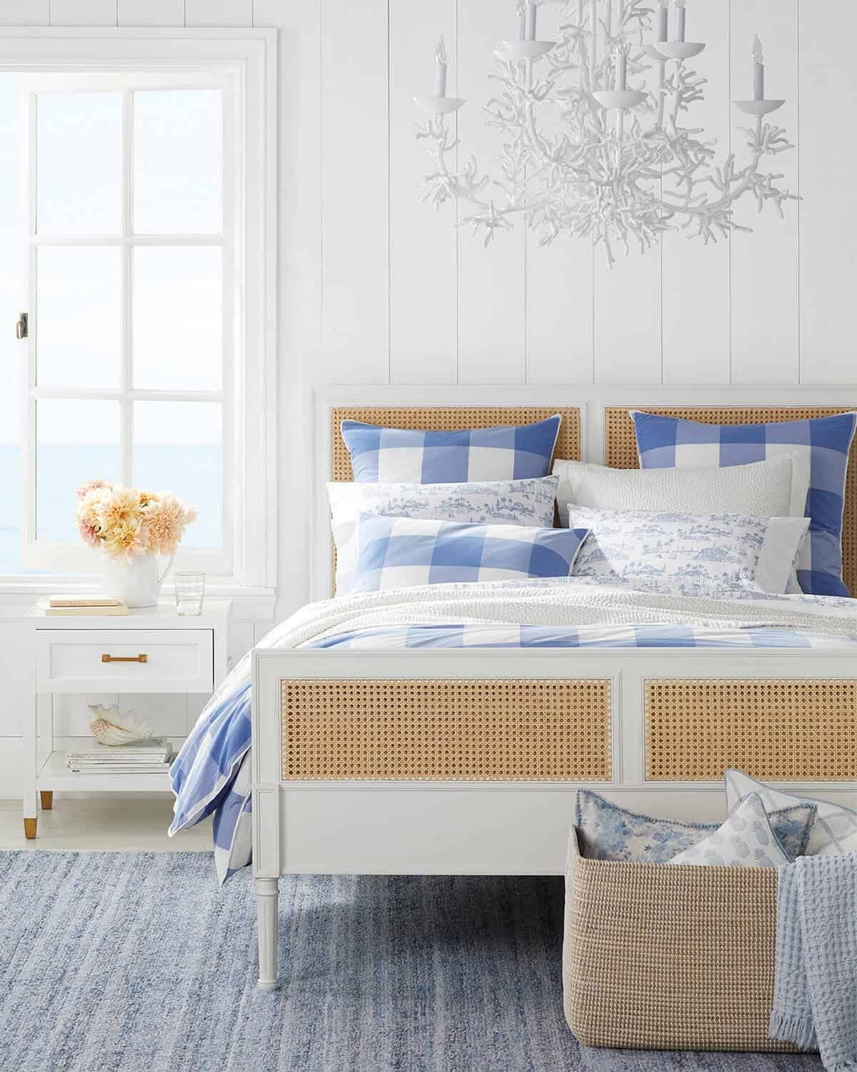 Blue and White Buffalo Plaid for a Cool Coastal Vibe