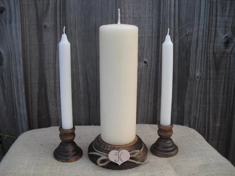 Customized Unity Wedding Candle Holder Idea