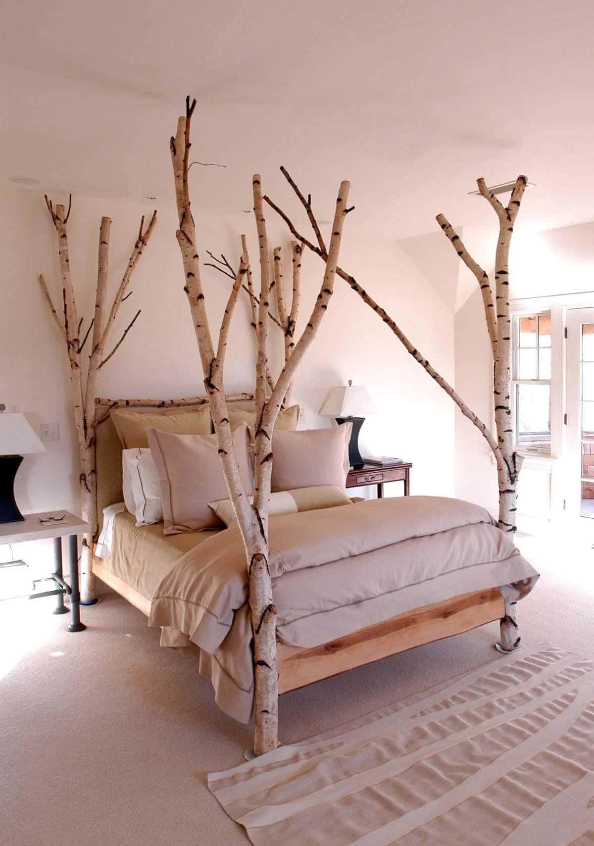 Scandinavian Forest Four-Poster Bed