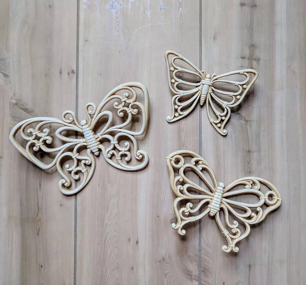 Rustic Wooden Butterflies with Retro Feel