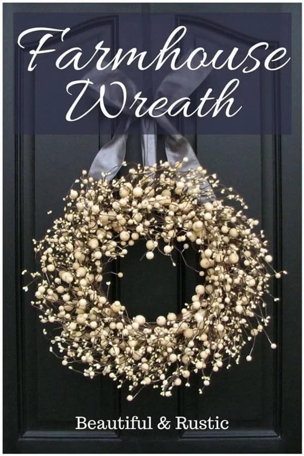 Full Round Wreath with White Berries