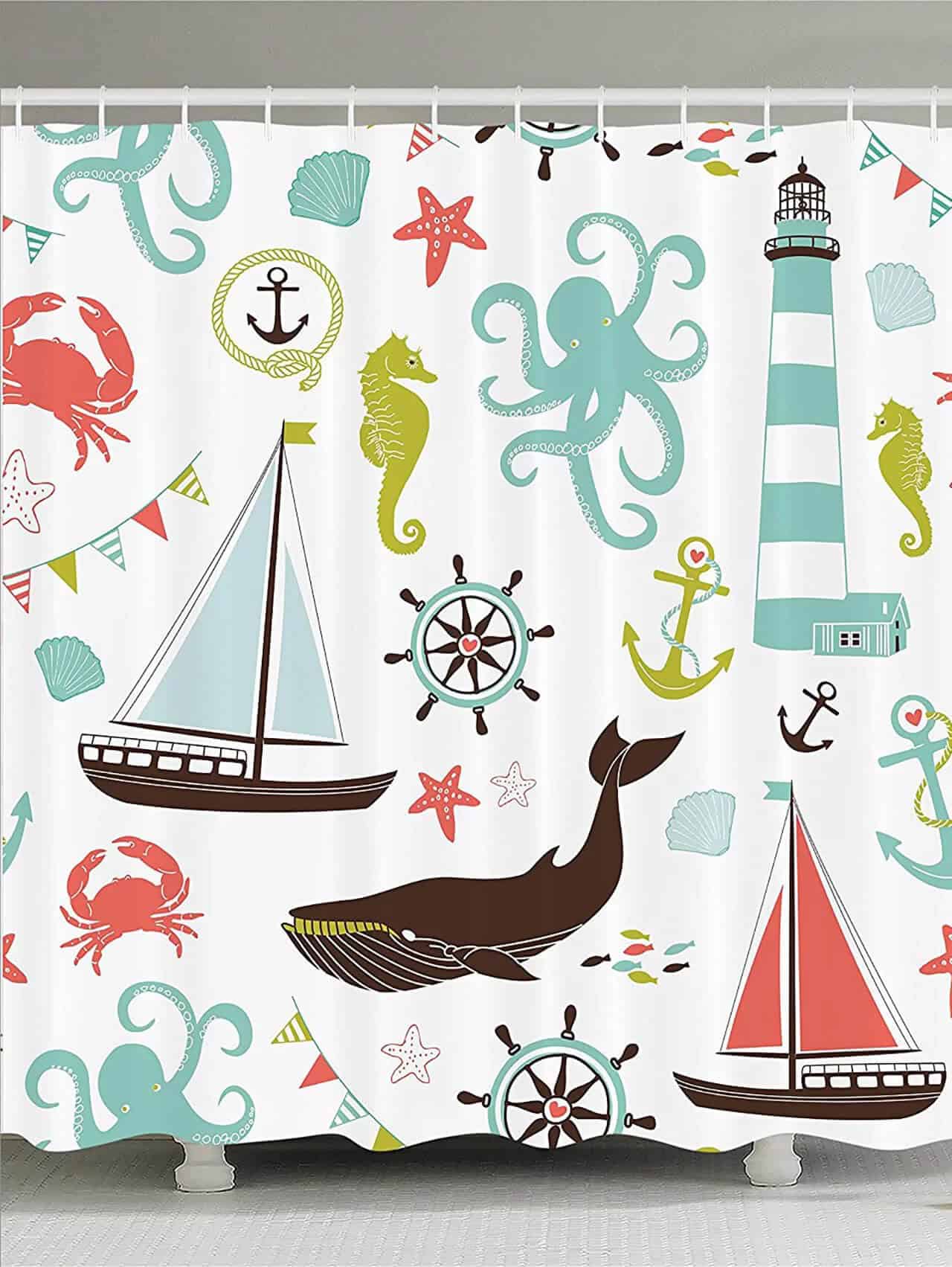 Nautical Adventures Shower Curtain