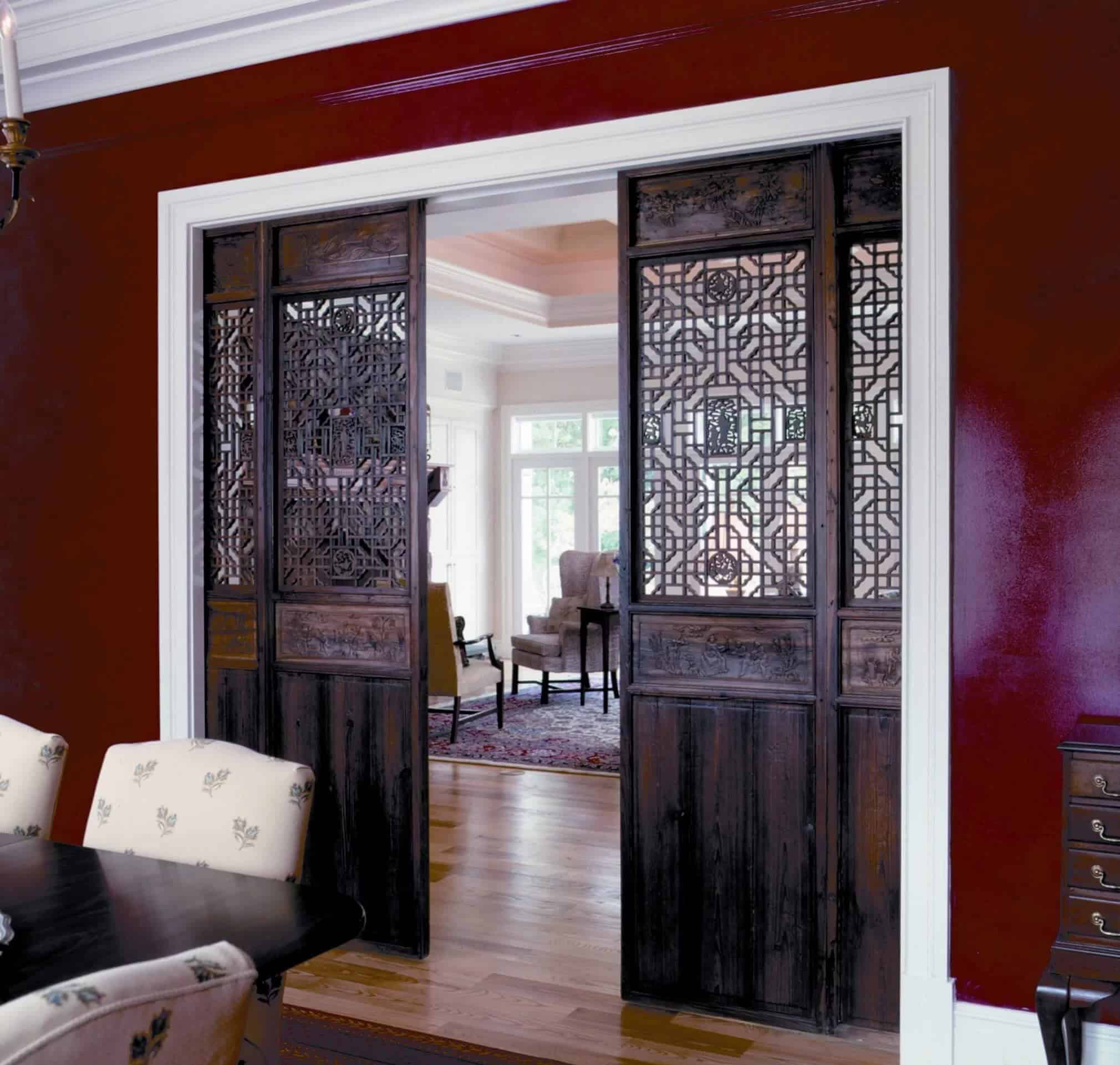 Venetian Grotto Inspired Sliding Doors