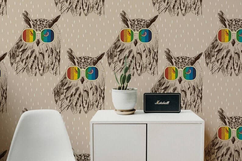 Too Cool to Give a Hoot Wallpaper