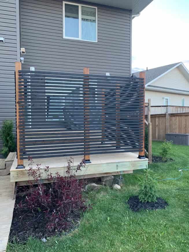 Tall Deck Wooden Privacy Fence