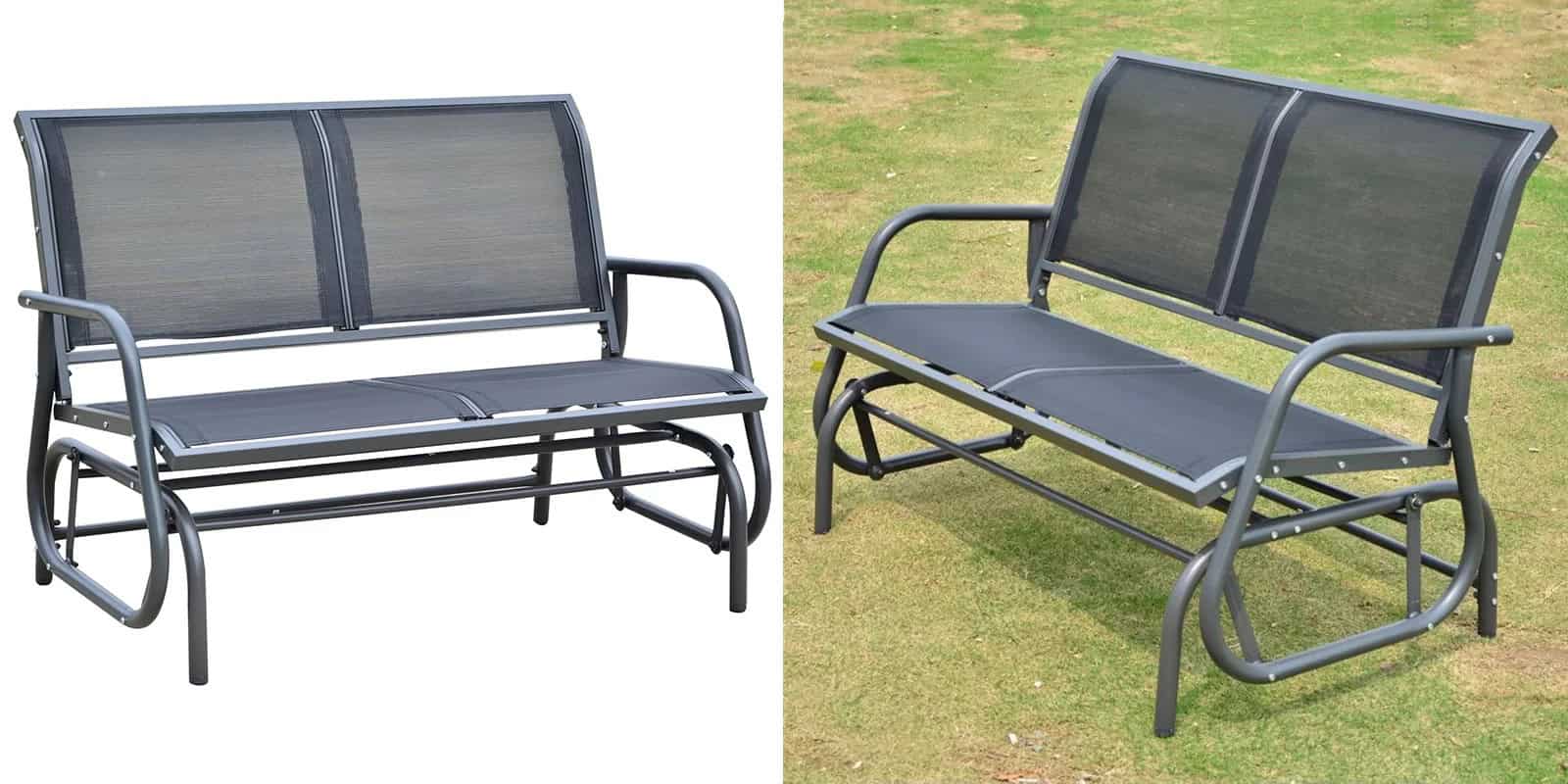 Outdoor Patio Glider Bench Swing