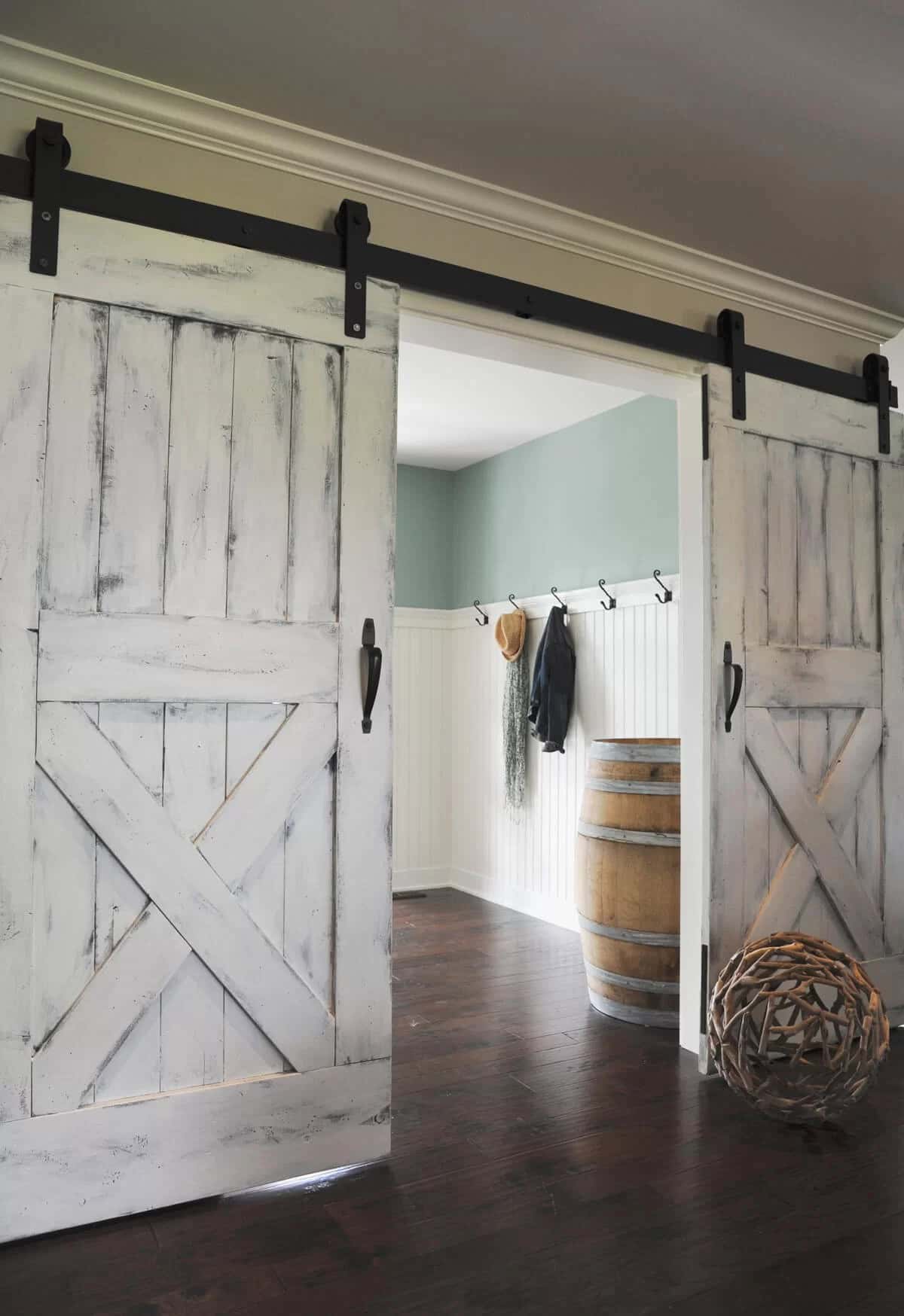 Paint It White Sliding Barn Doors