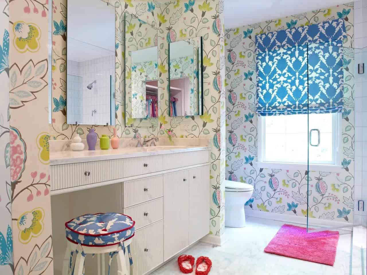 Flower Power Bathroom Design