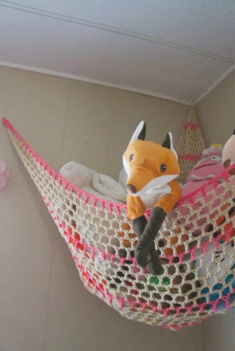 Customizable Stuffed Animal Hammock Toy Storage