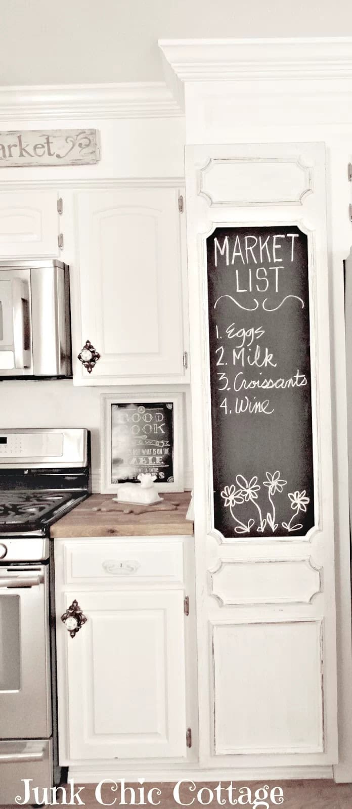 Pantry Door with Oversized Chalkboard