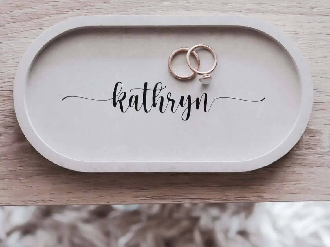 Personalized Trinket Dish for Entryway Decoration