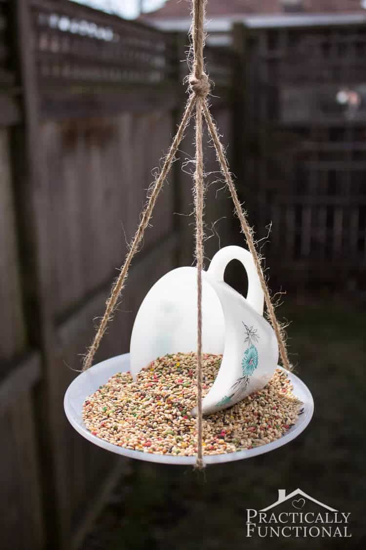 Simple DIY Hanging Bird Feeder