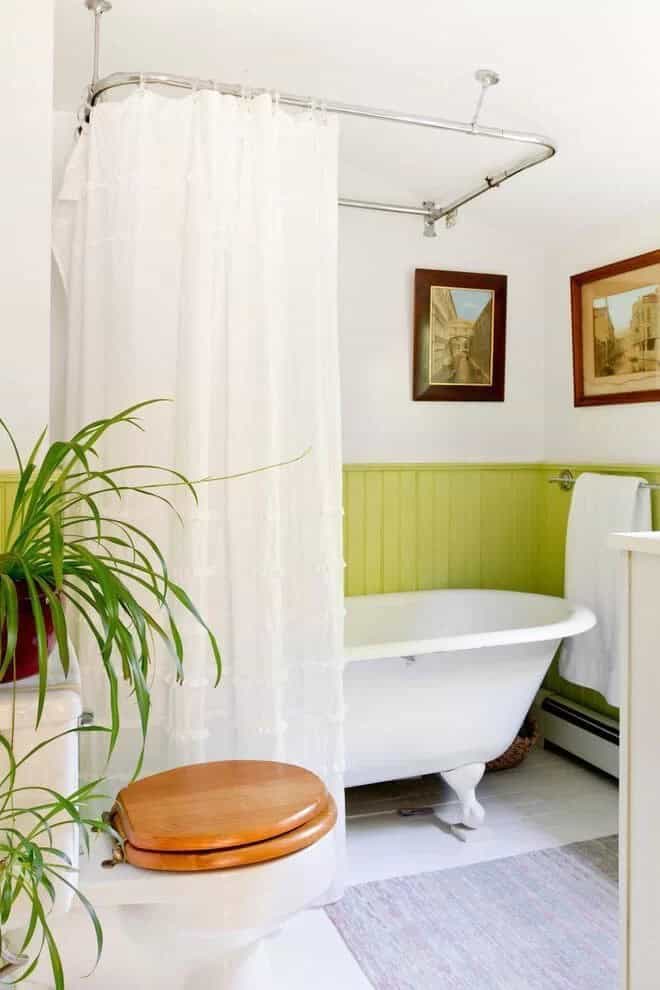 Lime Green Wainscoting Wake-Up Call