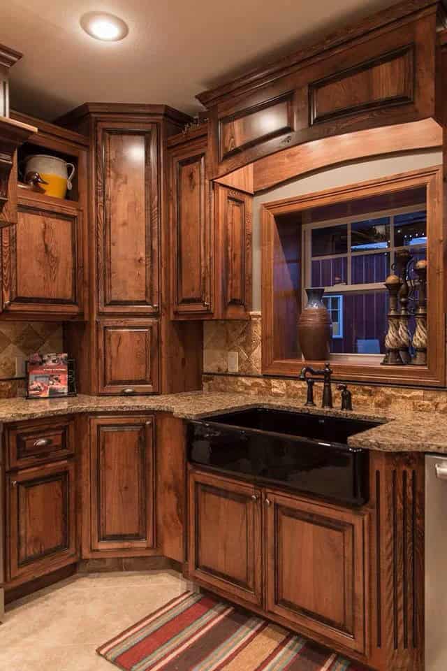 Aspen Mountain Rustic Kitchen Cabinet Décor