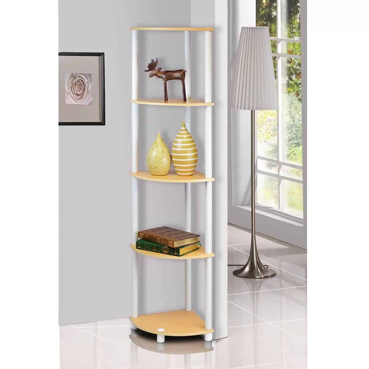 Chic Freestanding Turn-N-Tube Bookcase