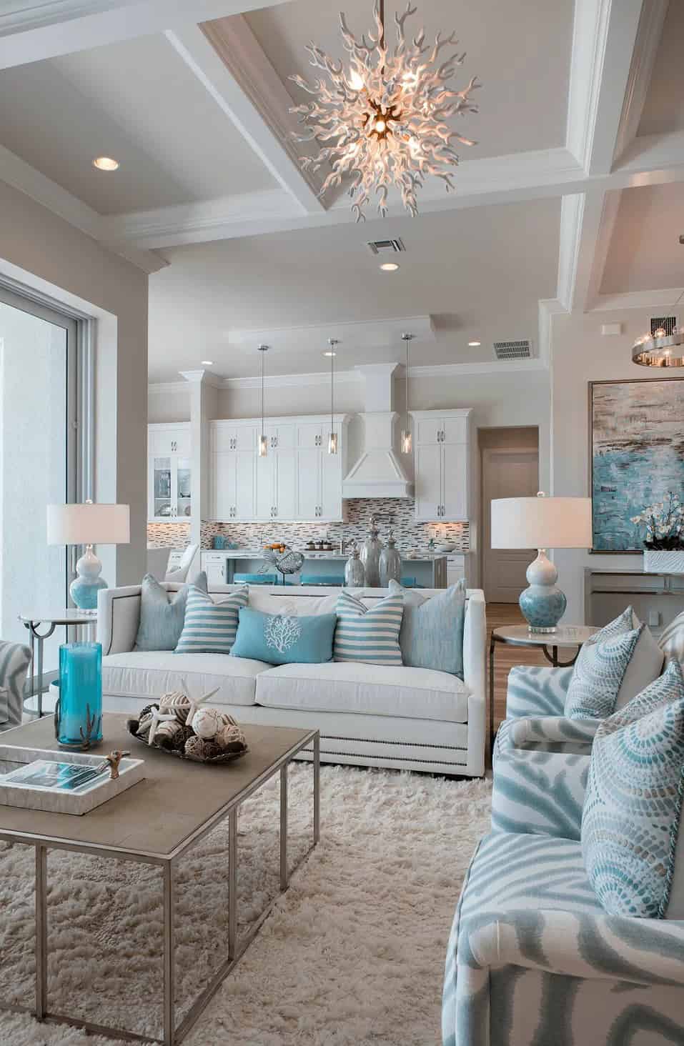 Coastal Decorating Ideas with Turquoise Accents