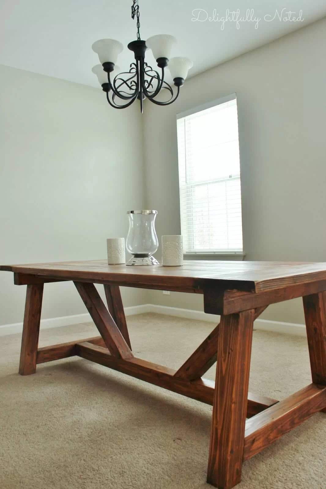 Beautiful Large Farmhouse Dining Room Table