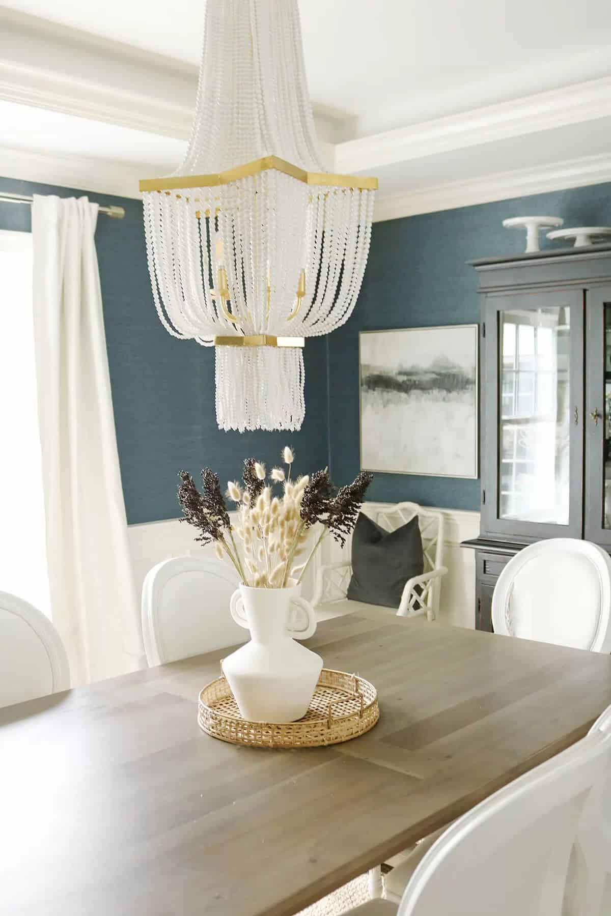 Styling a Table with a Statement Chandelier