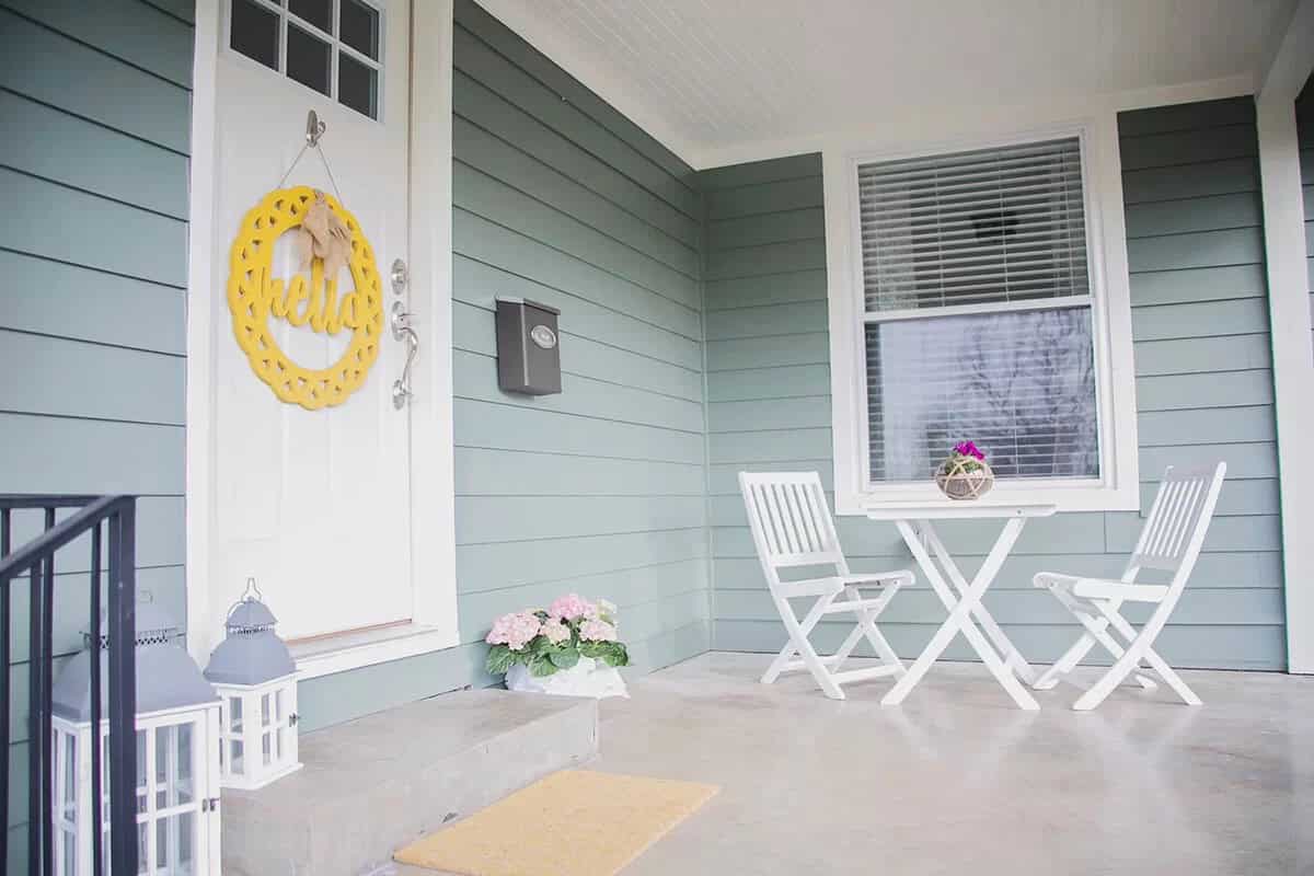 Laser Cut Lattice Hello Wreath in Yellow