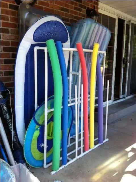 Cool PVC Pool Toy Rack