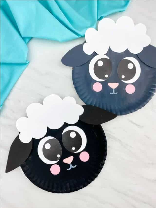 Sweet Sheep Handmade Paper Plate Animals