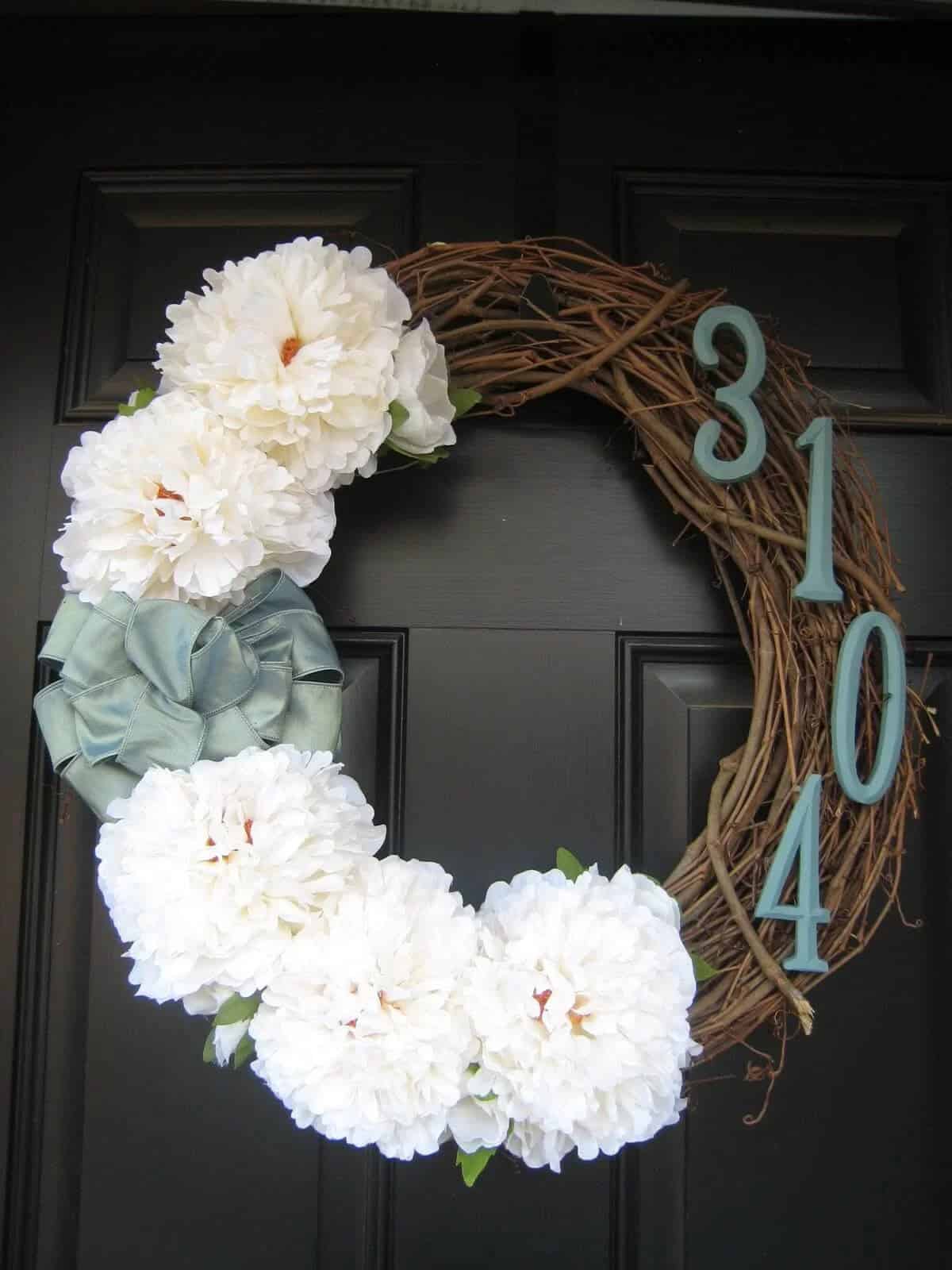 Sage and White Wreath for the Winter