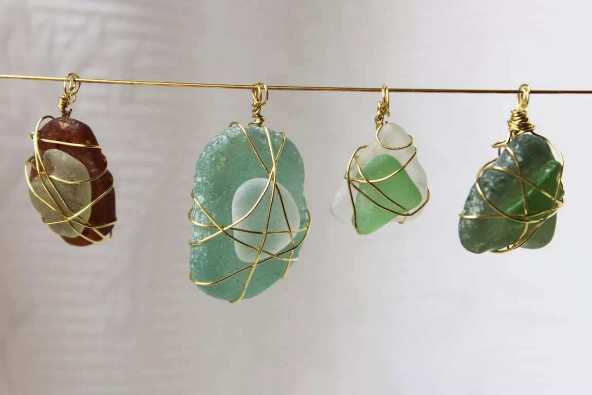 Easy Sea Glass Jewelry Pendants