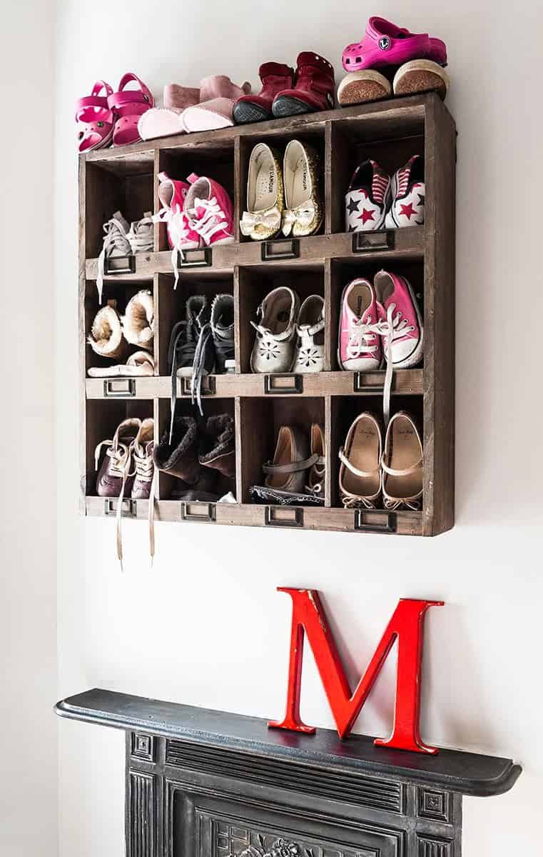 Shoe Cubby Wall Cabinet