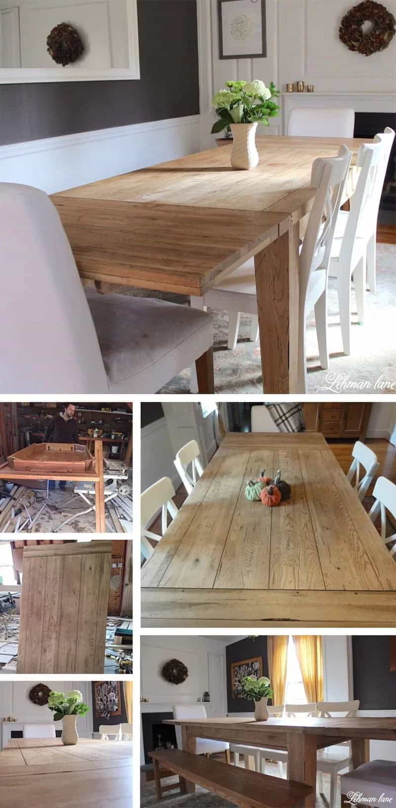 DIY One-of-a-Kind Oak Statement Table