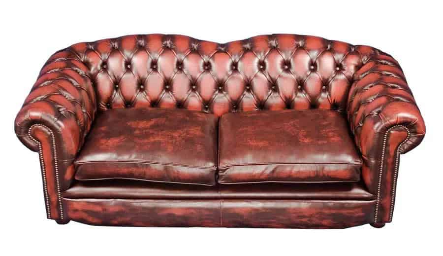 Braunton Style Leather Chesterfield Sofa