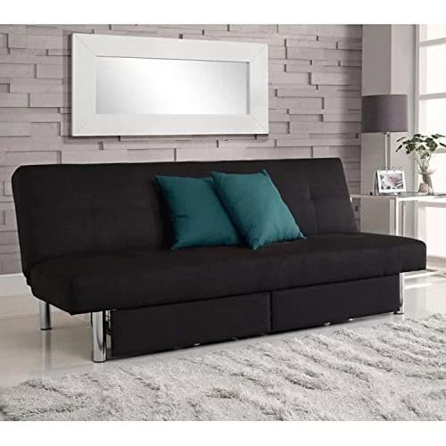 DHP Sola Convertible Sofa with Storage in Black