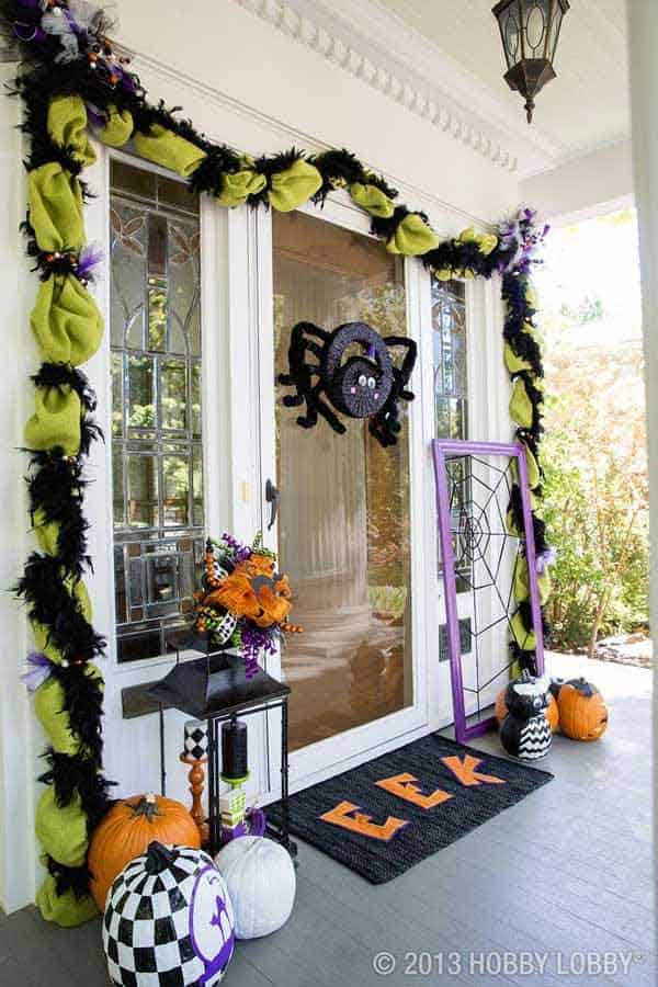 Cute Halloween Spider Door Decoration