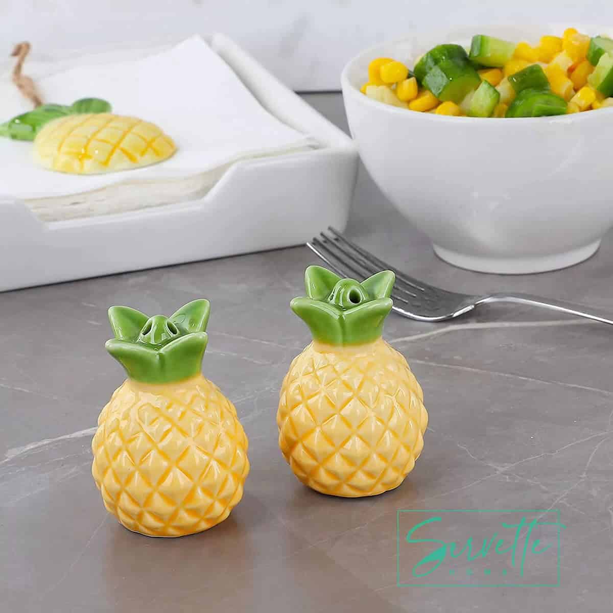 Novelty Pineapple Salt and Pepper Shakers