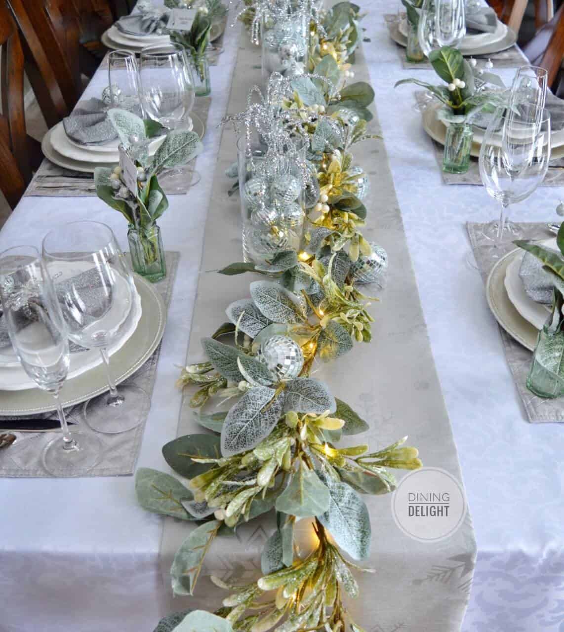 Gorgeous and Glamourous Lighted Winter Table Celebration