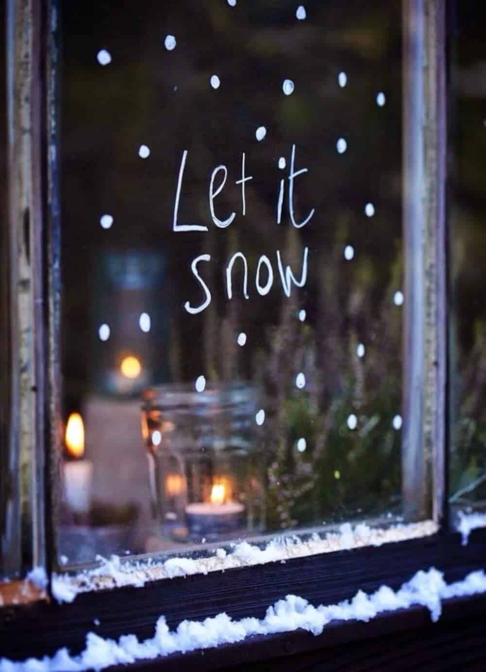 Simple Let It Snow Christmas Decoration