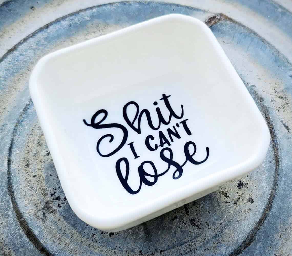 Funny “Shit I Can’t Lose” Ring Dish