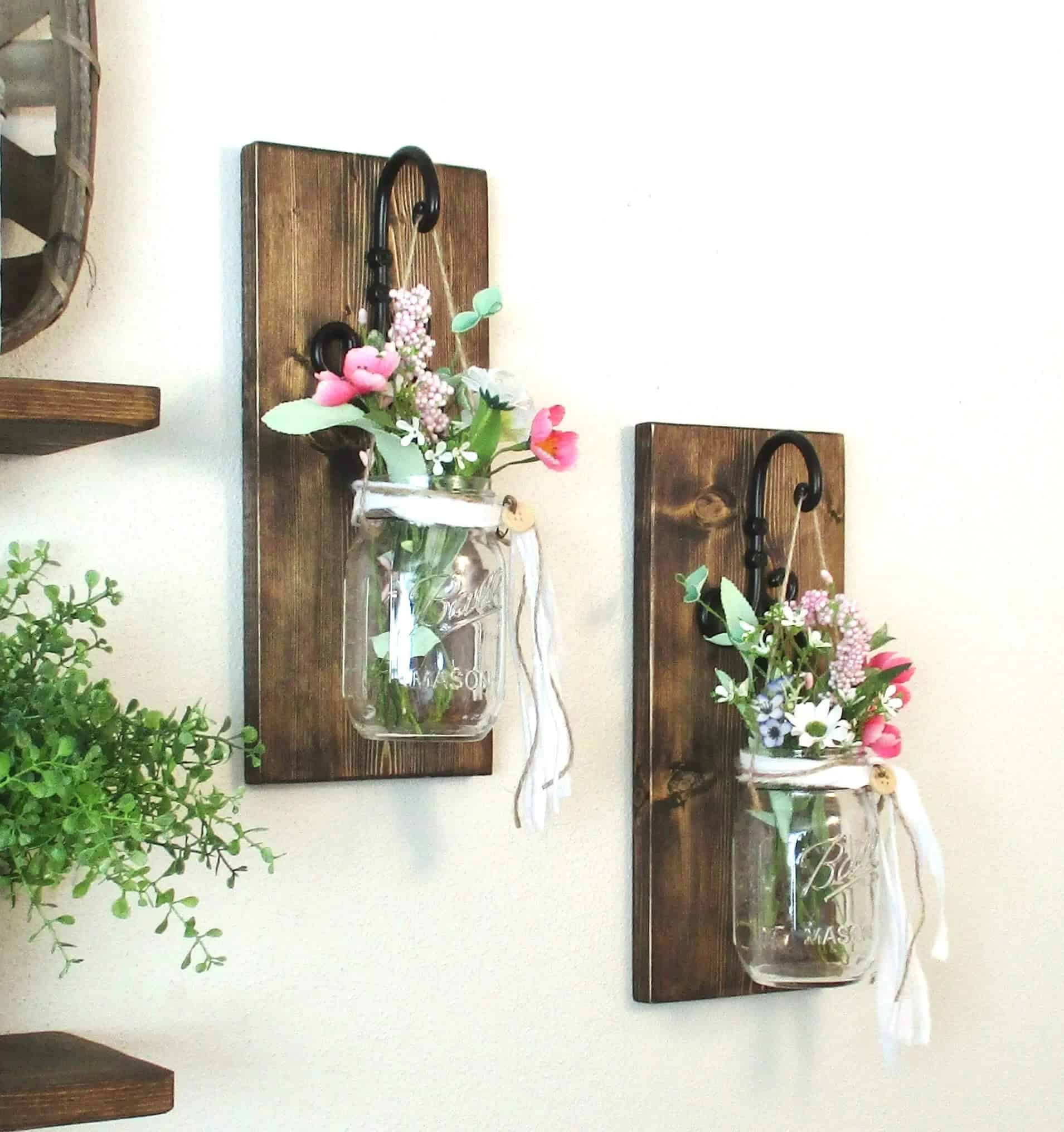 Simply Lovely Mason jar Wall Sconce